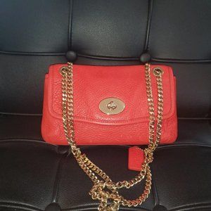 Coach Purse - Red Leather